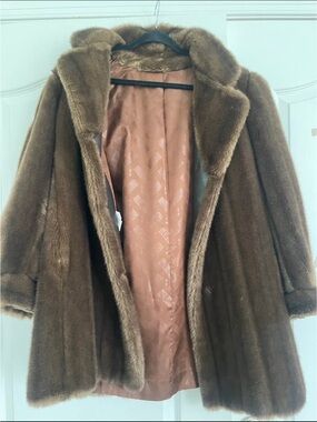 Classic Brown Faux Fur Coat for Women